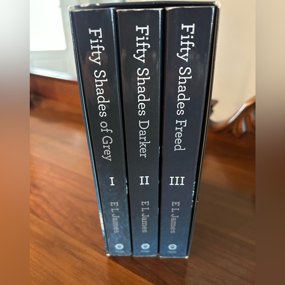 Fifty Shades Trilogy by E L James; great used condition. All 3 paperback books. - Picture 2 of 2